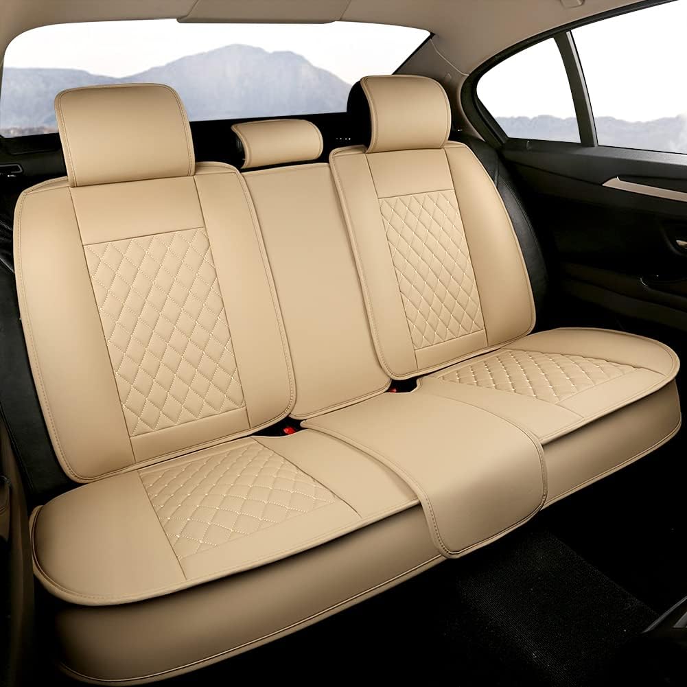 Black Red Car Seat Covers Full Set Q3272