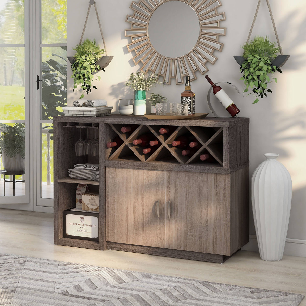 Grey 6 Shelf Dining Server N287858