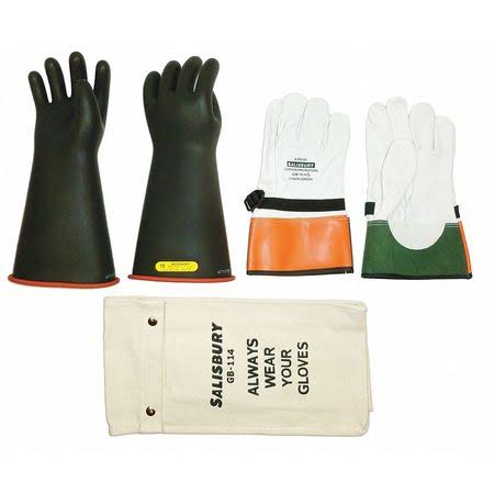 Electrical Glove Kit, 10, Black/Red, 1 PR O435