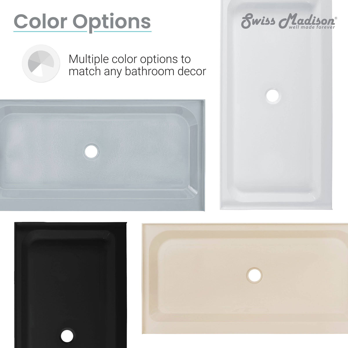 Gray Single Shower Base G717538