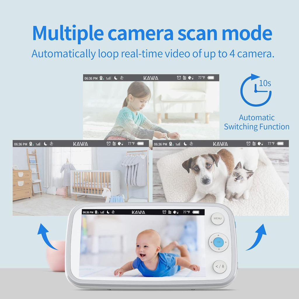 Baby Monitor with 2 Cameras and Audio X510