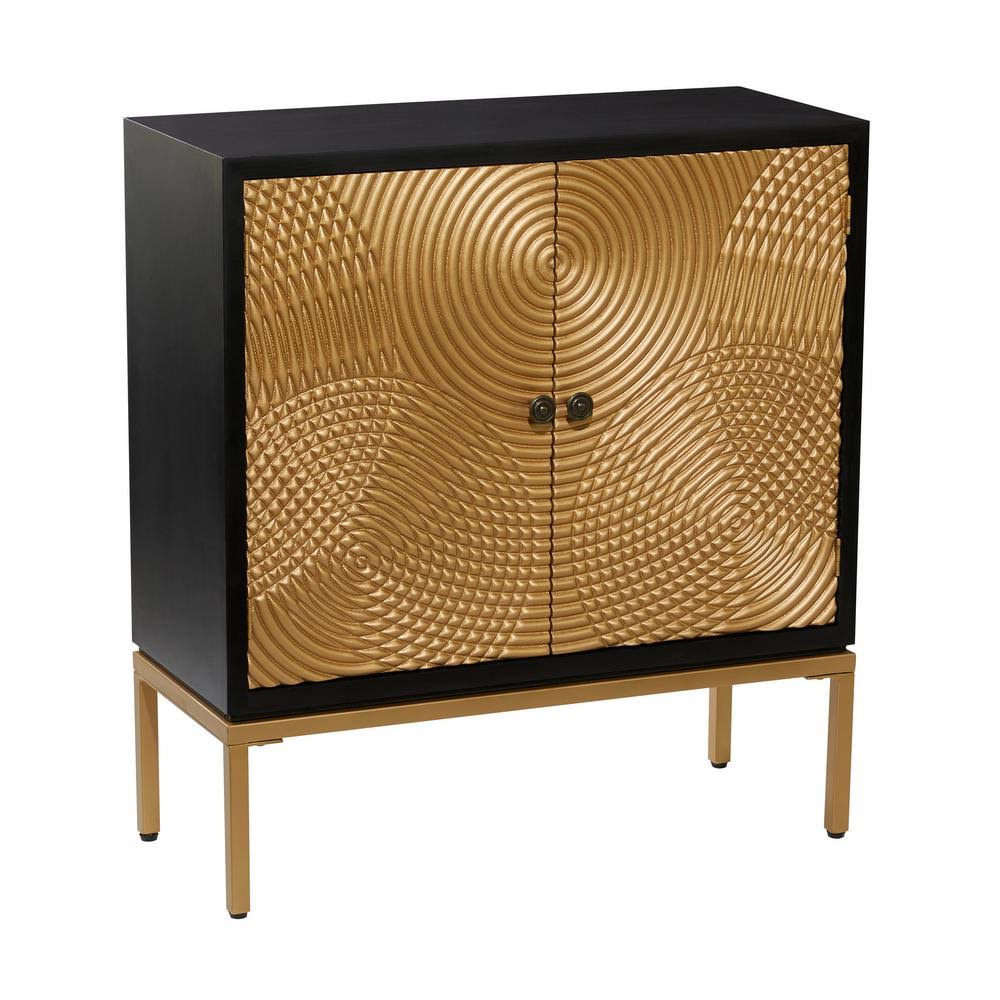 Bronze Contemporary Wood Cabinet I863