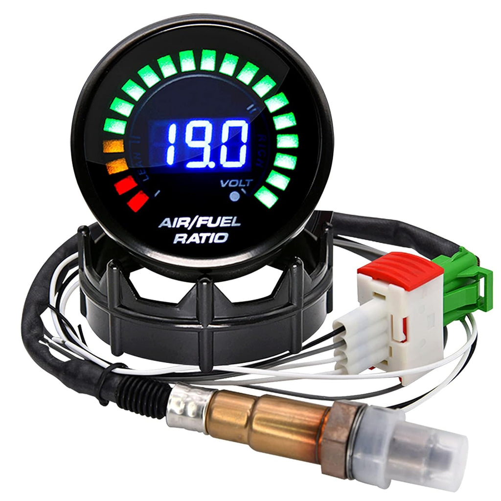2-1/16 52mm Air/Fuel Ratio Gauge with Narrowband O2 Oxygen Sensor Pack of 2 J3973