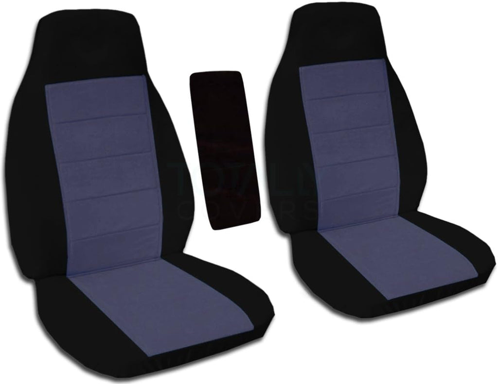 Compatible with Ford Ranger Two-Tone Truck Bucket Seat Covers Black and Sand F710