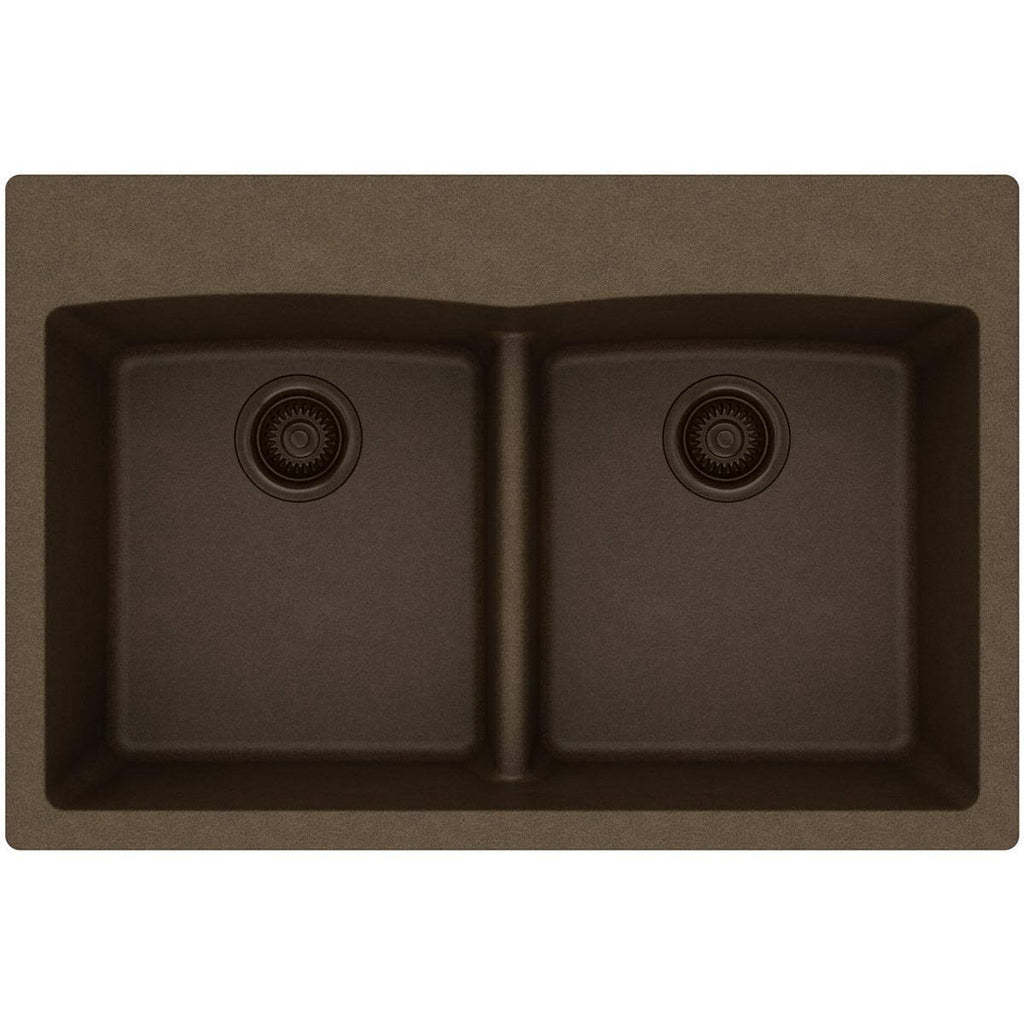 White Double Equal Bowl Kitchen Sink Z93236