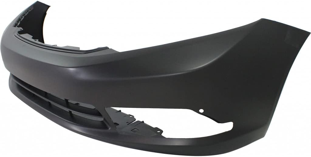 Front Primed Bumper Cover with Fog Light Holes D12903