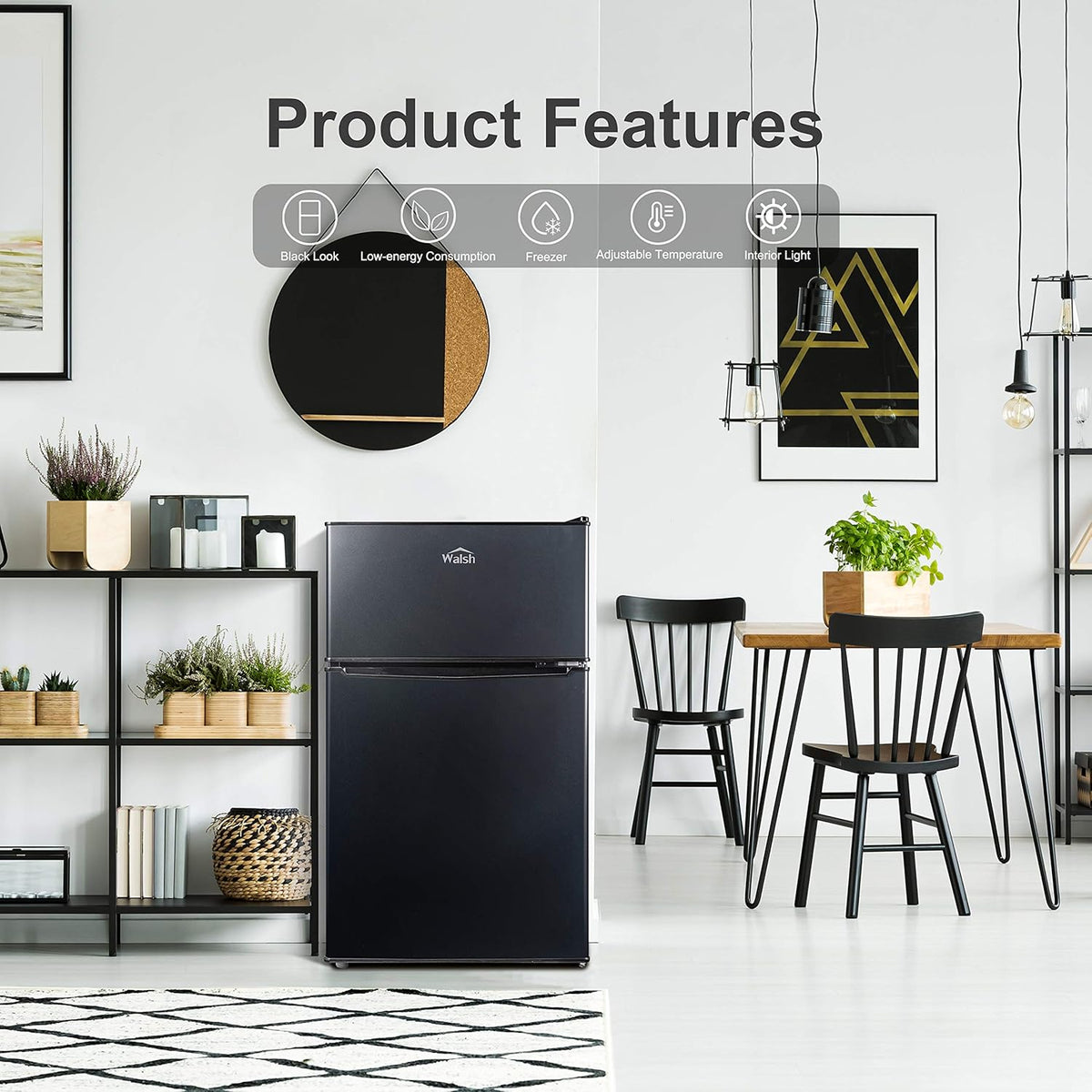 3.1 Cu.Ft Black Compact Refrigerator Q9884