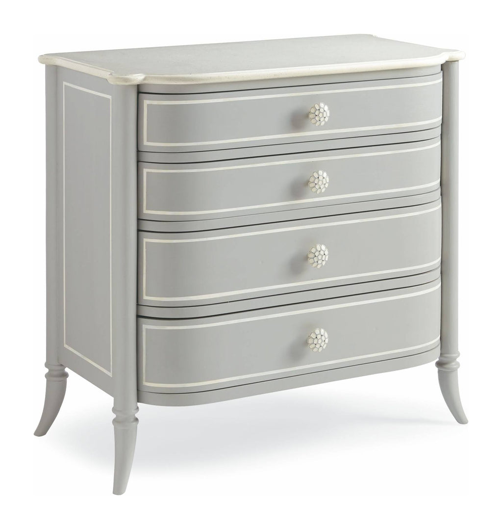 Gray Four Drawer Nightstand H8700