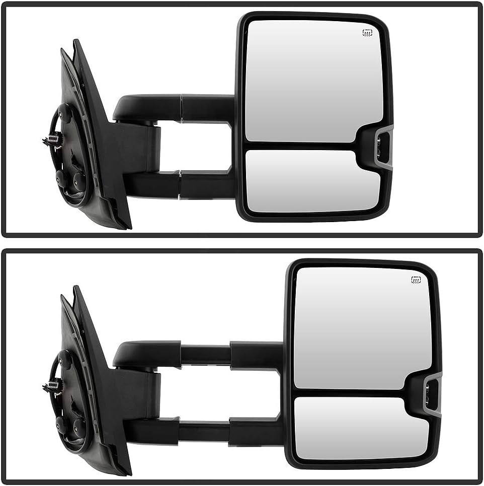 Telescoping Towing Power Heat Smoke LED Signal Side Mirrors Left+Right X65630