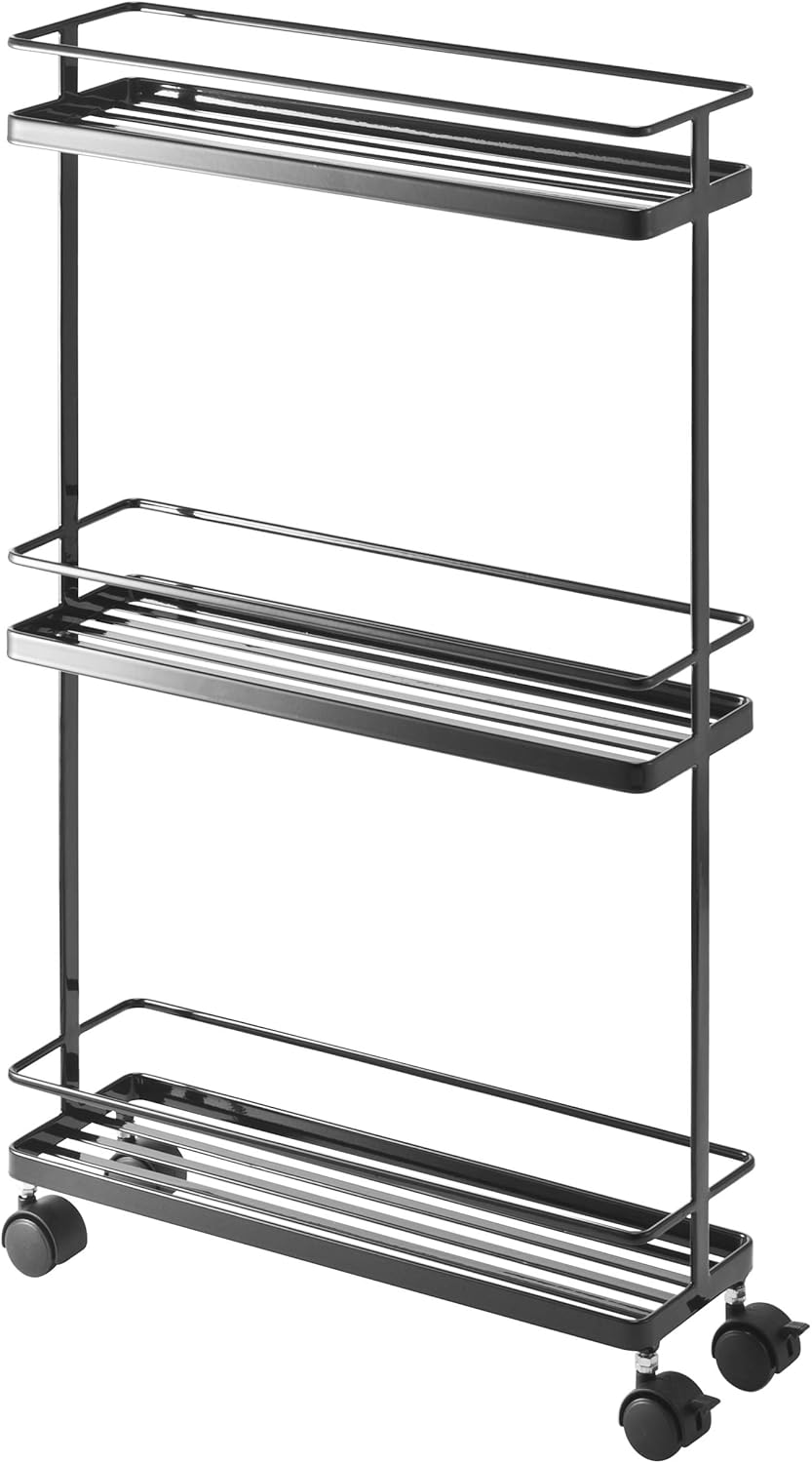 Black Rolling Kitchen Storage Cart H830