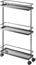 Black Rolling Kitchen Storage Cart H830