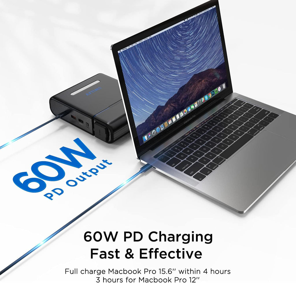 Portable Power Station 300W 296Wh Lithium Battery P161