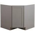 Gray Shaker Corner Sink Base Cabinet Q925