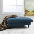 Dark Blue Upholstery Ottoman Z5110