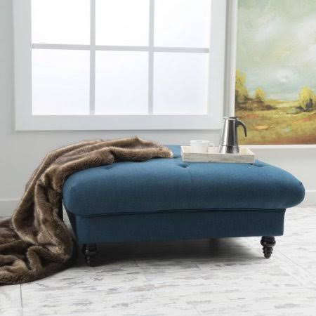 Dark Blue Upholstery Ottoman Z5110