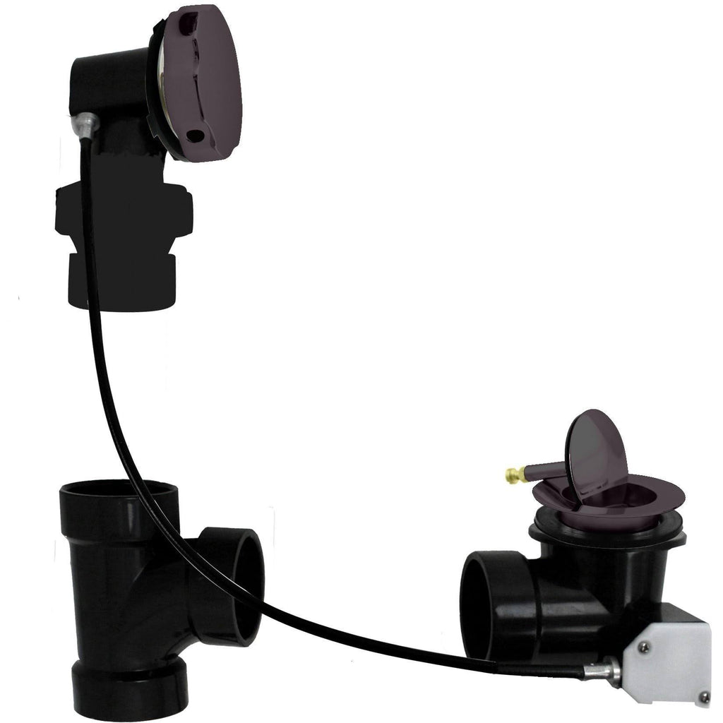 ABS 27 in. Cable Drive Bath Waste Stainless Steel N4850