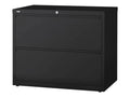 Black 2 Drawer File Cabinet H4834