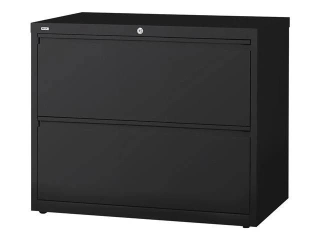 Black 2 Drawer File Cabinet H4834