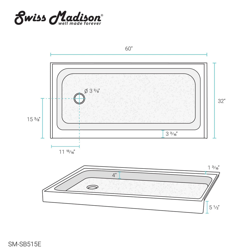 Gray Single Shower Base G717538