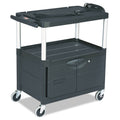 MediaMaster Three-Shelf AV Cart with Cabinet B643986