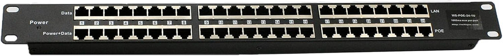 24 Port Passive PoE Injector with 48V 120W Power Supply H8296