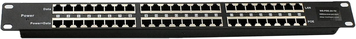 24 Port Passive PoE Injector with 48V 120W Power Supply H8296