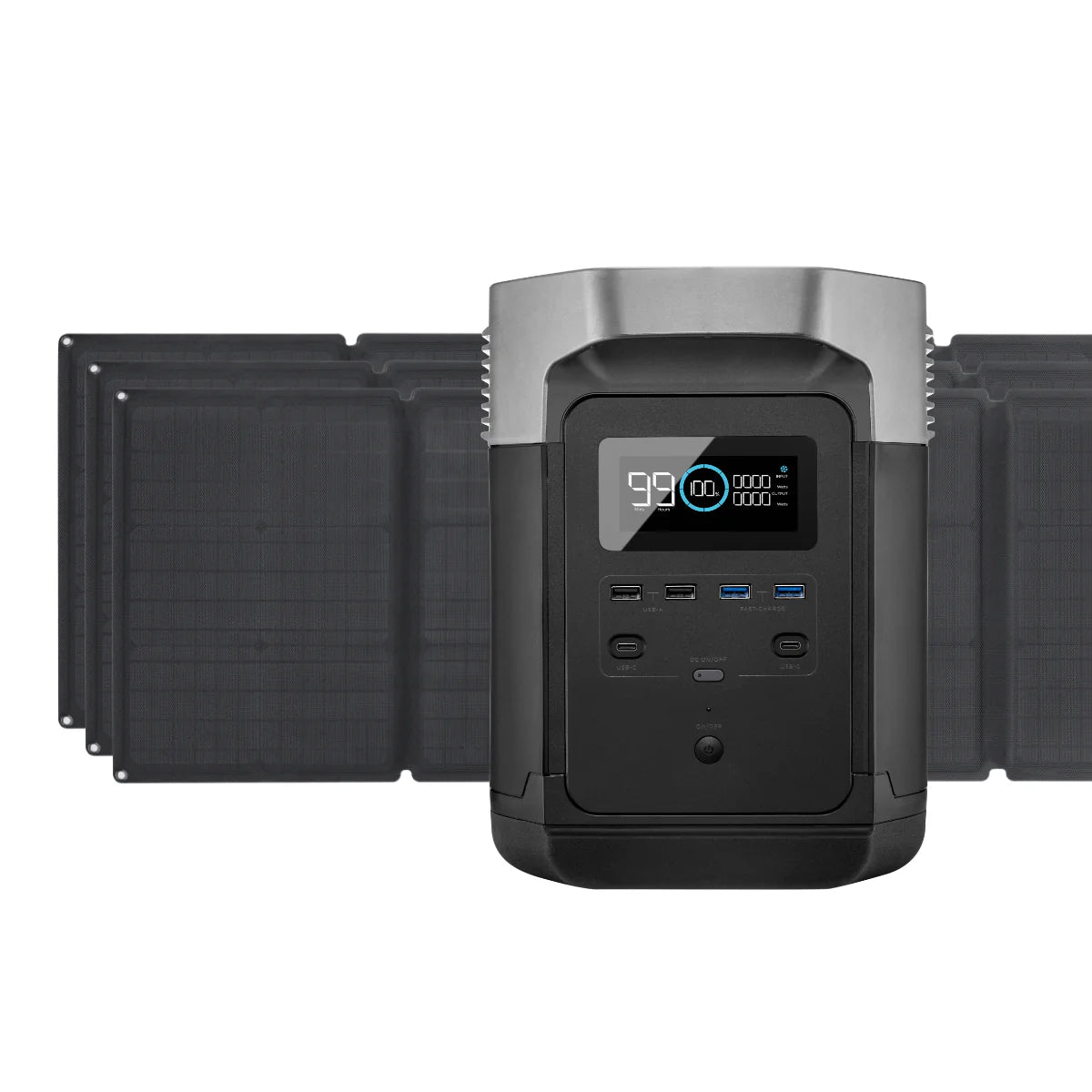DELTA 1300 Portable Power Station and 3 x 110W Portable Solar Panel W193