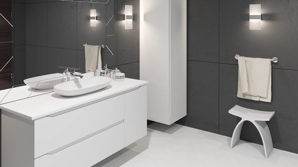Matte White Solid Surface Bathroom Stool V56705