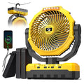 36000mAh Portable Camping Fan with LED & Remote Y317962