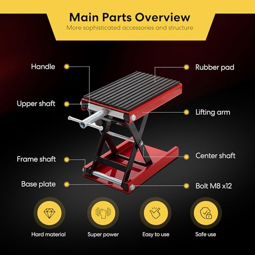 1200LBS Steel Motorcycle Lift Scissor Jack B938