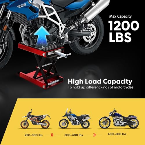 1200LBS Steel Motorcycle Lift Scissor Jack B938