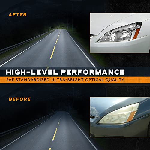 Black LED Headlight Assembly with Sequential Turn Signal W643