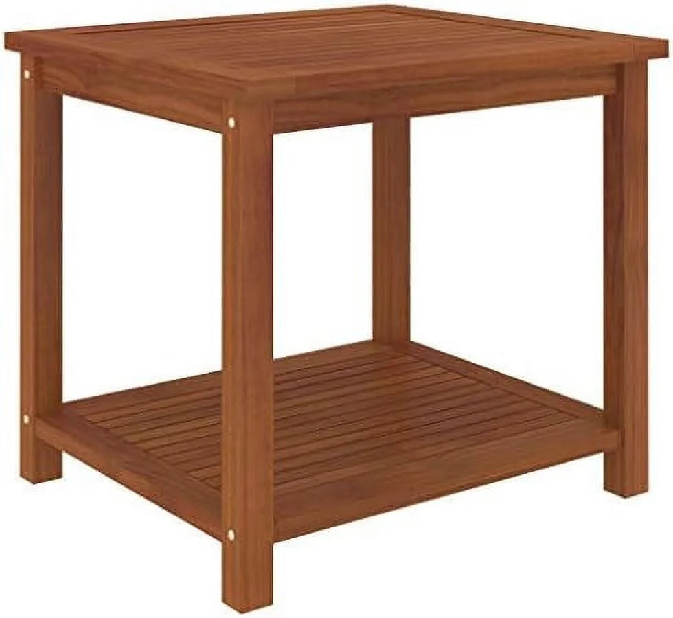 Rustic Solid Acacia Wood End Side Table M17991