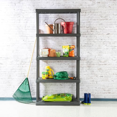 5-Shelf Plastic Storage Shelves E33538