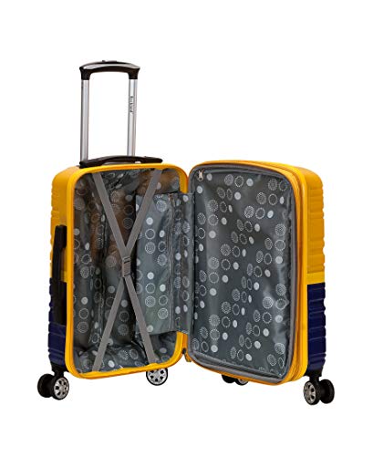 Expandable Hardside Spinner Wheel Luggage, Two Tone Navy, Carry-On 20-Inch U62839