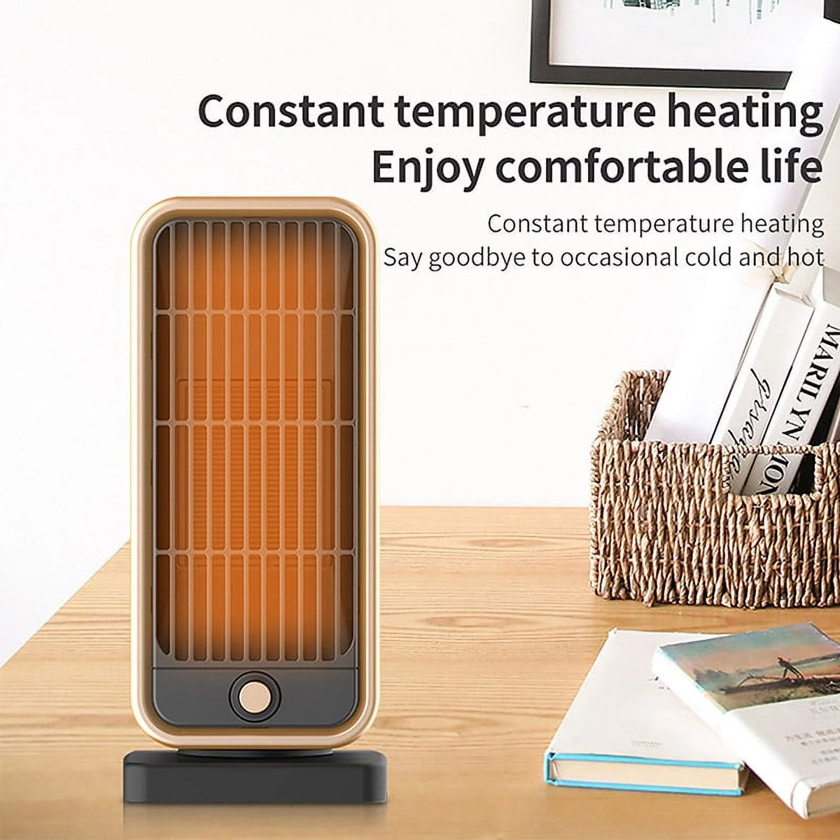 500W Ceramic Electric Heater with Overheat Protection Z49479
