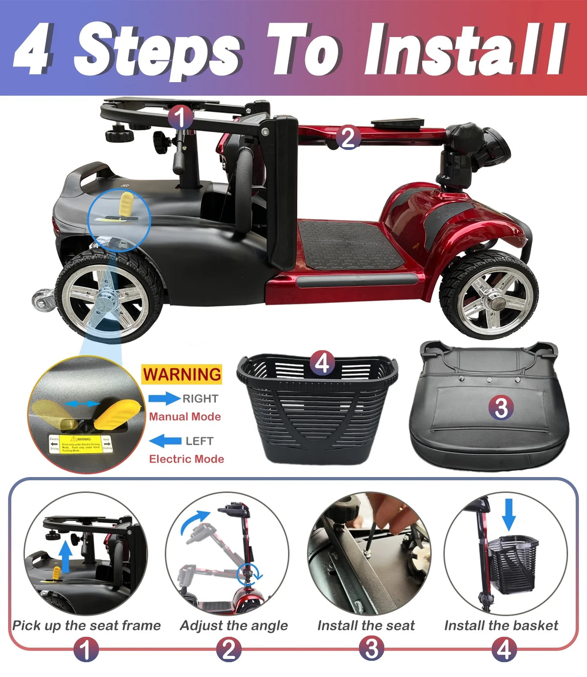 4 Wheel Mobility Scooter U333491