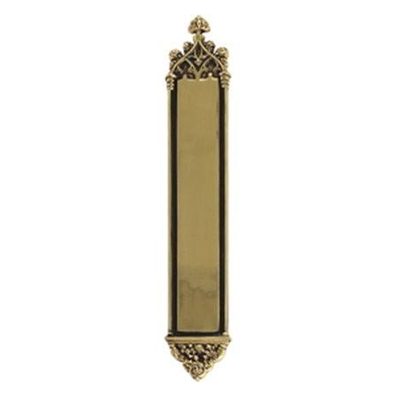 Push Plate Highlighted Brass E156