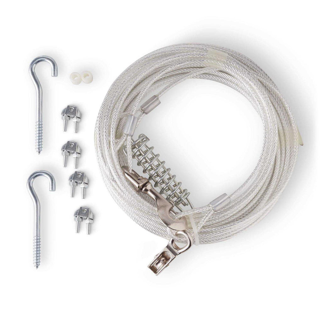 Vinyl-Covered Trolley Cable Tie-Out for Dogs G6039