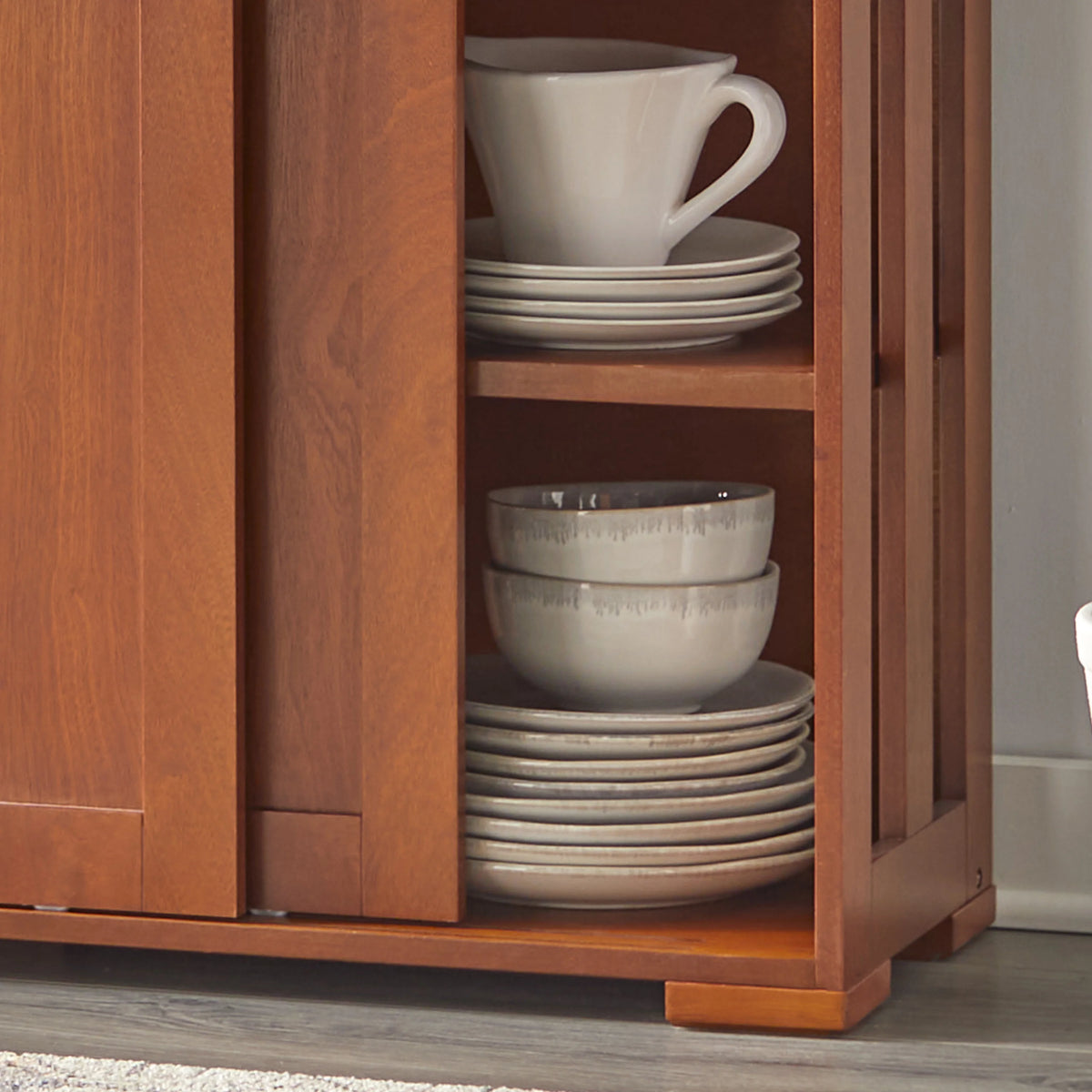 Wood Sliding Door Storage Cabinet A52296