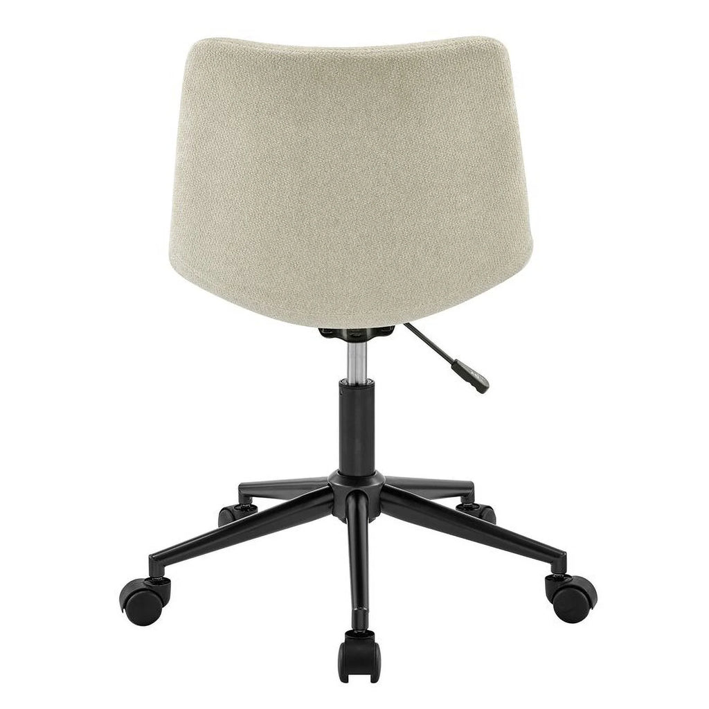Cream Fabric Swivel Office Chair Z25916