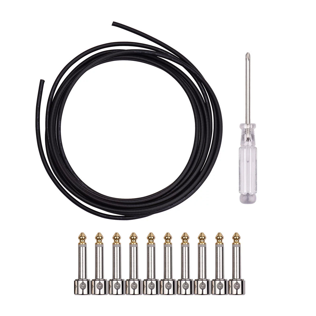 DIY Guitar Pedal Board Cable Kit with 10 Solder Free Plugs P9230