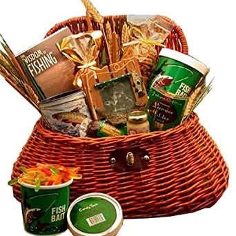 Fishing Creel of Gourmet Snacks P44883