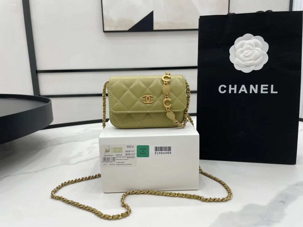 Green Mini Flap Bag J677150