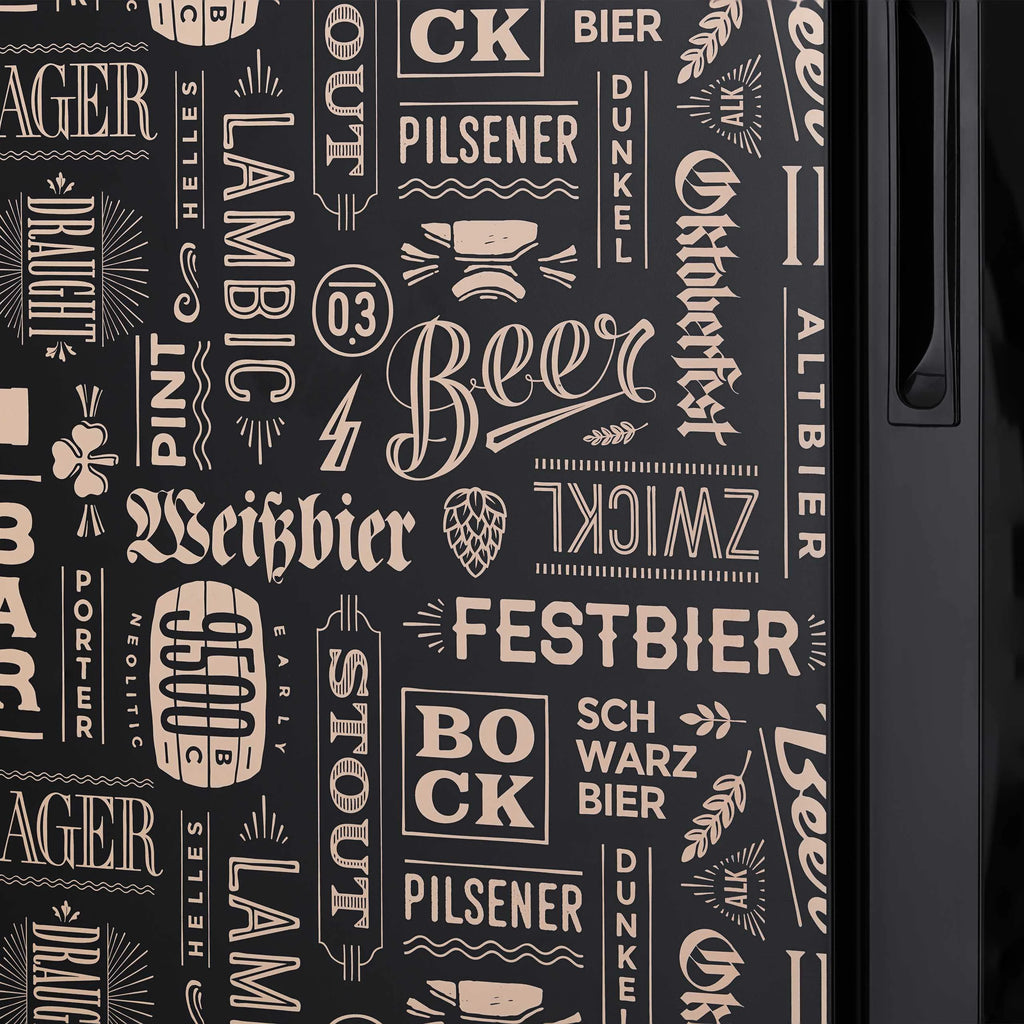 Beverage Refrigerator Cooler 126 Cans Glass Door I2813