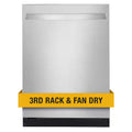 Fingerprint Resistant Stainless Steel Dishwasher with 3rd Rack Y11154