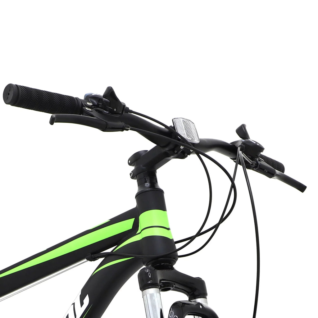 26 Inch Full Suspension Mountain Bike 21 Speed Black O698