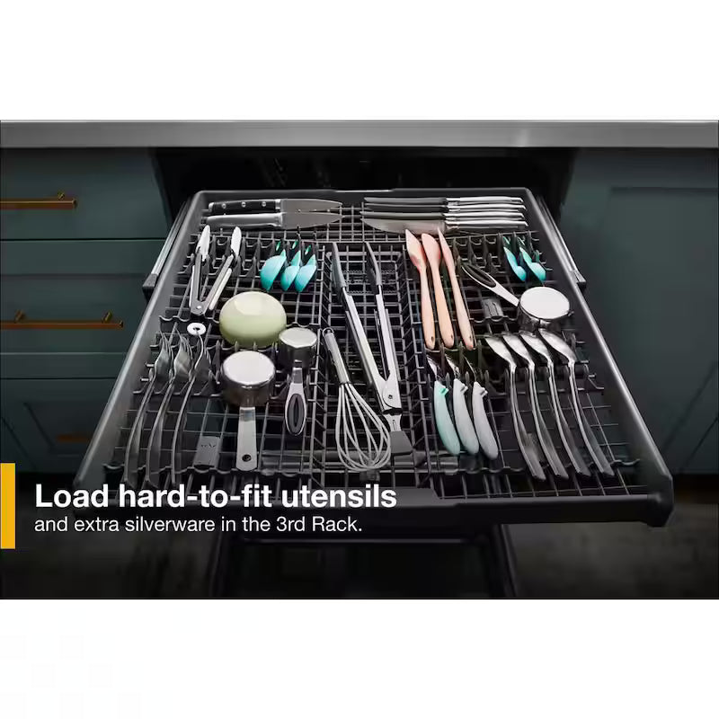 Fingerprint Resistant Stainless Steel Dishwasher with 3rd Rack Y11154