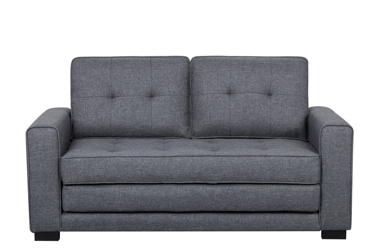 Convertible Sleeper Loveseat Dark Gray G618