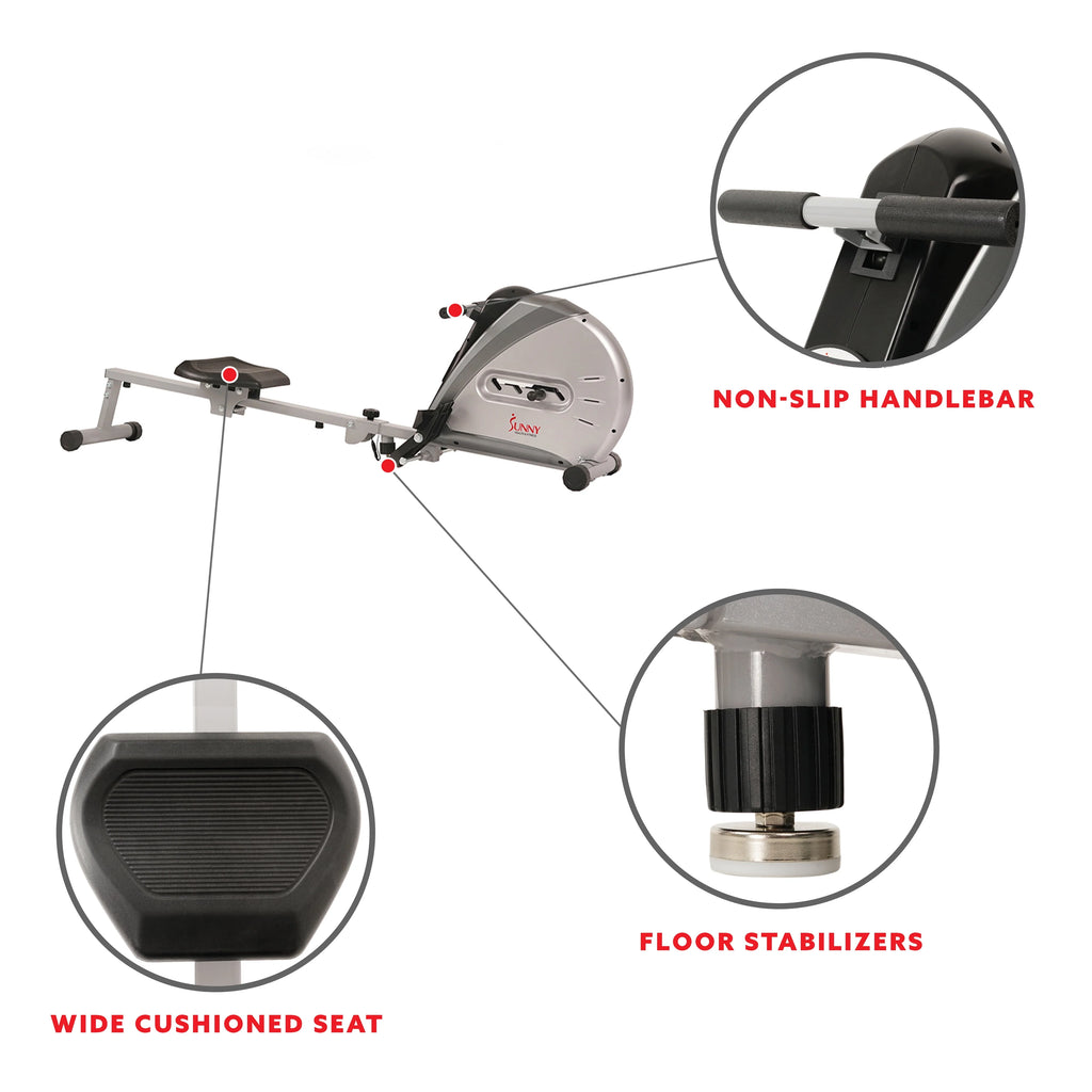Elastic Cord Rowing Machine Rower with LCD Monitor V435052